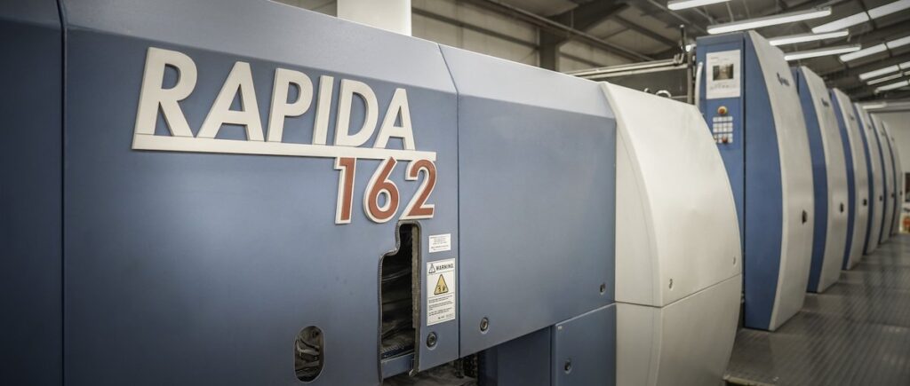 Dennis Maps KB162 large format litho printing Rapida 162 machine