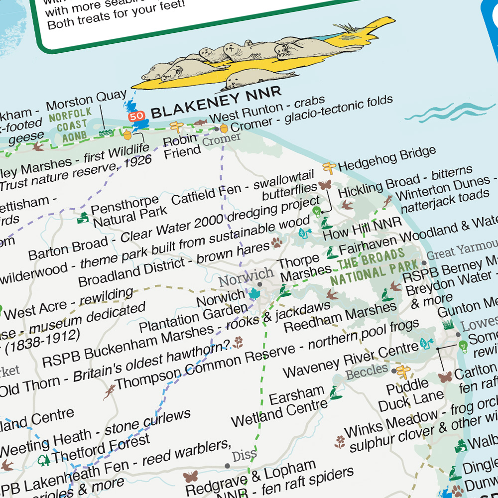 map of UK wildlife 