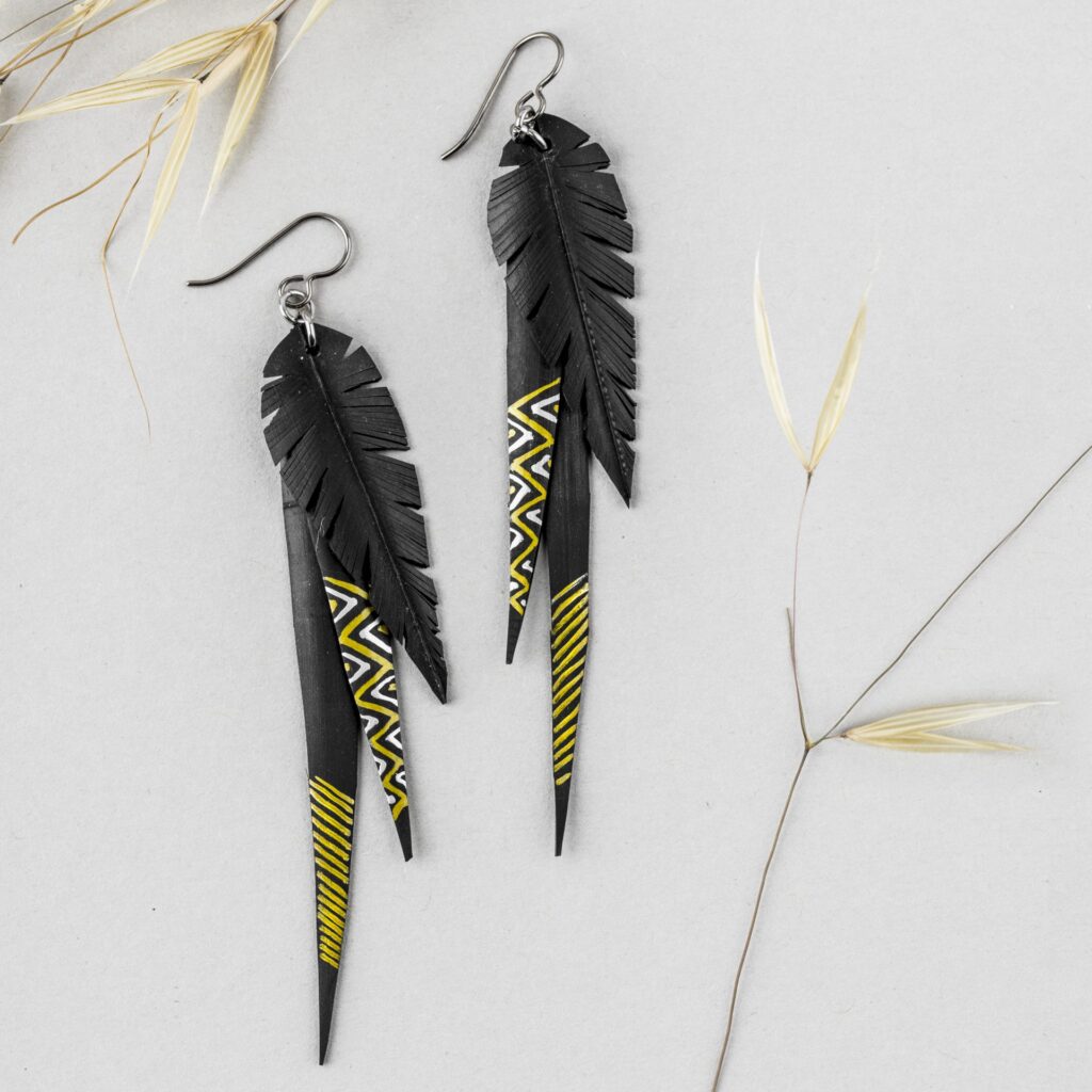 Inner tube earrings
