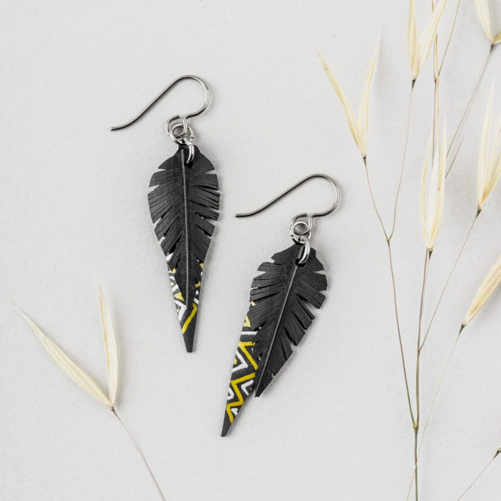 Inner tube earrings