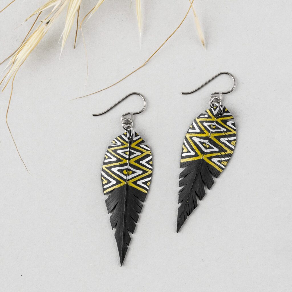 Inner tube earrings