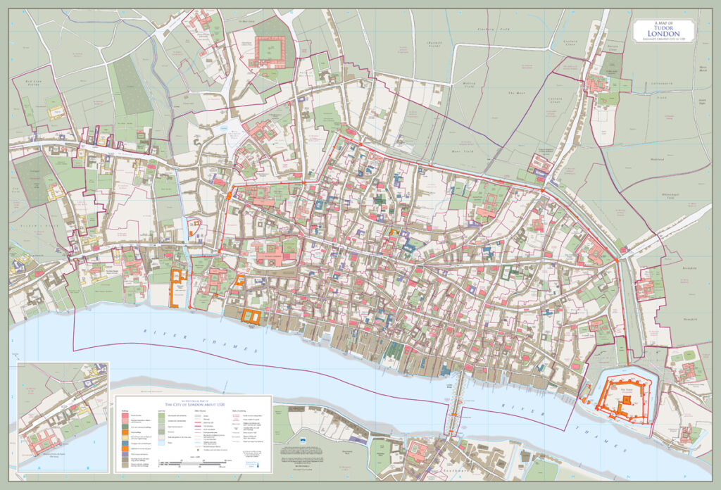 Tudor London Map