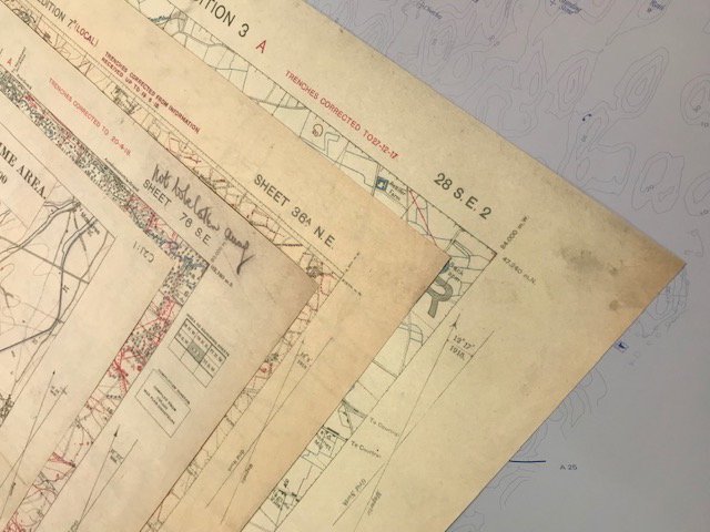 World War 1 - The Somme Trench Maps