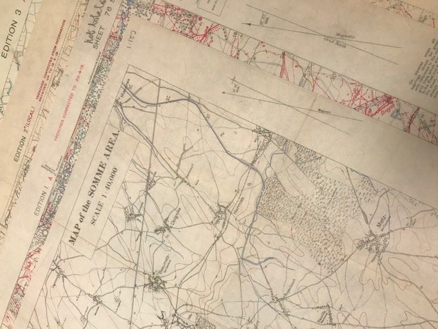 Trench warfare maps WW1